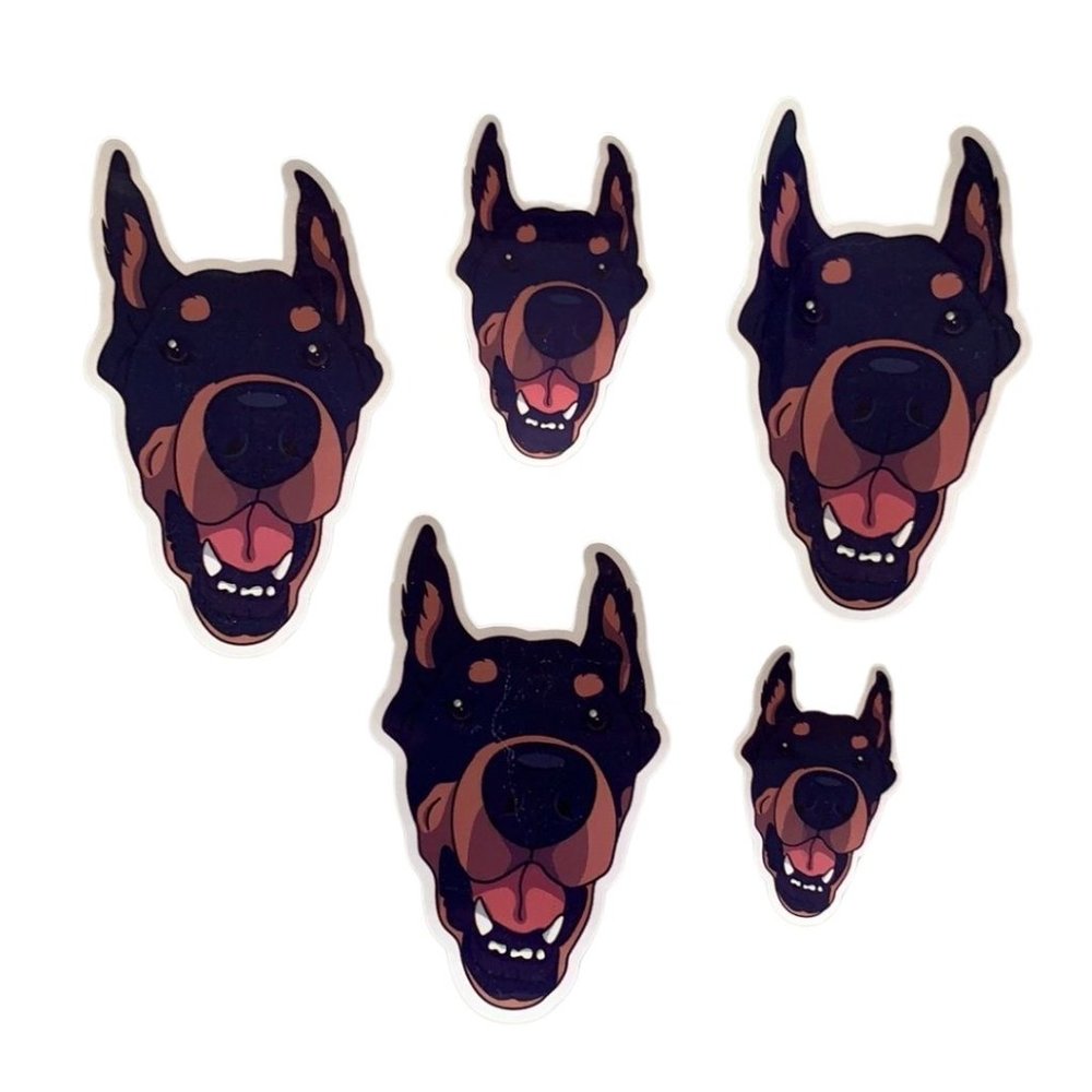 Doberman stickers‎